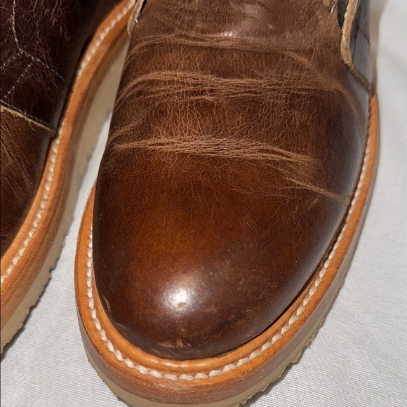 Rhodes Tyler Chukka Boots | Brown Leather Ankle Boots | Size 10 - Picture 3 of 13